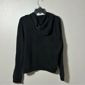 PINK Victoria's Secret Women Black Hoodie Sweater‎ Pullover Size L thumbnail 4