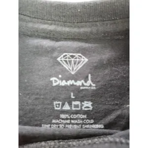 Diamond Supply Co. Women's Logo Shirt Top‎ Skateboarding Life Black Sz Large thumbnail 3