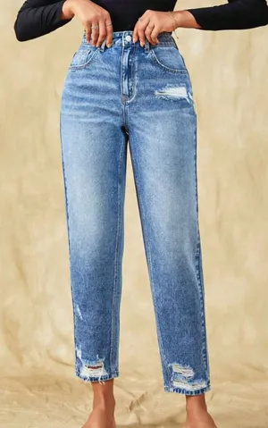 SheIn Women’s Mom Fit Jeans Size 30 thumbnail 1