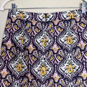 J.Crew Pencil Skirt Boho Paisley Damask Cotton Lined Pink Women Size 0 Cotton thumbnail 10