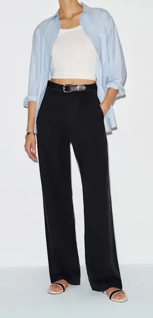 Reformation Black Mason Pants thumbnail 1