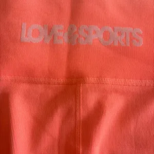 LOVE&SPORTS Neon Orange Athletic Gym‎ Shorts Spandex, High Rise Like New XL thumbnail 3