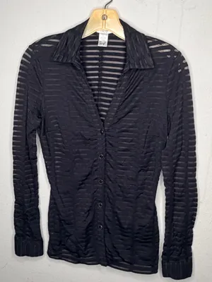 Cache Black Sheer Blouse thumbnail 7