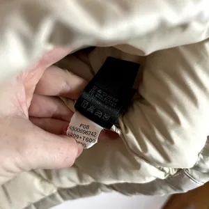 The North Face 600 Fill Vintage Puffer Parka Womens Size Large Cream Silver 2008 thumbnail 11