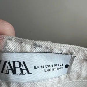 Zara silver metallic coated boyfriend fit straight leg jeans size 2 thumbnail 15