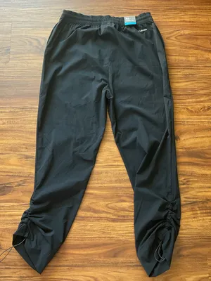 Columbia NWT Women’s Medium Track Pants Nylon Straight Leg Lightweight Black thumbnail 4