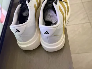 Adidas Adizero EVO SL Woven Mens Size 9.5 White Gold Black JQ4441 Running Shoe thumbnail 6