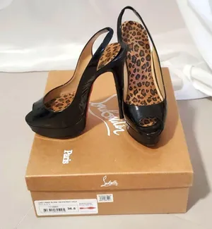 💥Sale!Christian Louboutin Lady Peeps Link 150 Patent thumbnail 1