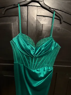 Emerald green gown Size 0 thumbnail 2