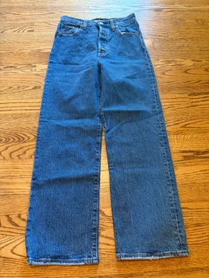 Levi’s Jeans Ribcage Straight Ankle Blue thumbnail 2