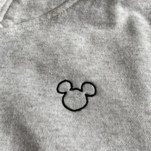 4/$20 H&M Disney Mickey Mouse Hoodie Light Gray Slim Fit thumbnail 2