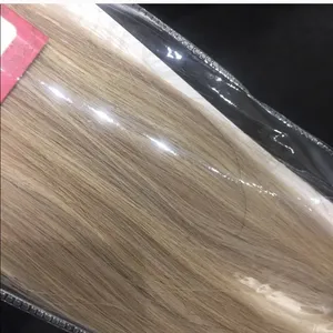 Blonde long human hair extensions Clipin Remy new thumbnail 3