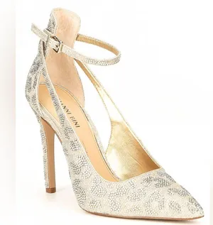 FINAL PRICE Gianni Bini Rhinestone Cheetah Heels thumbnail 1
