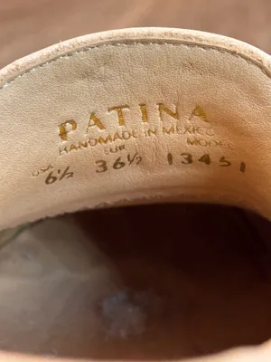 Patina Cream/White Platform Loafers (Leather) White Size 6.5 thumbnail 5