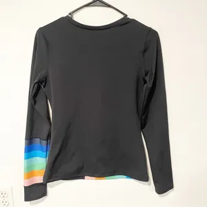 Free People Movement Size Small Rainbow Runner Shirt‎ Navy Athletic thumbnail 4