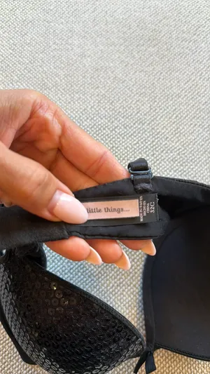 Victoria's Secret bra black sequin 32c thumbnail 3