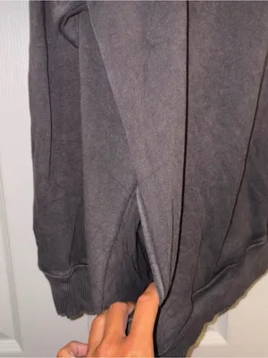 Aerie Relaxed Mock Neck Crewneck Sweater — Washed Charcoal thumbnail 2