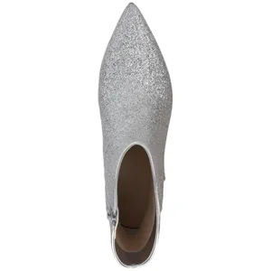 On 34th Women Glitter Aatira Tulip Booties 10019682200 Silver Glitter 5.5M thumbnail 10
