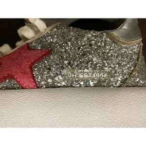 Vintage Havana Ream Sneakers White Glitter Pink Star Platform‎ Distressed 8.5 9 thumbnail 10