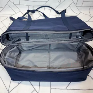 Lo & Sons Catalina Deluxe Tote Navy Blue Canvas Travel Weekend Bag READ thumbnail 7