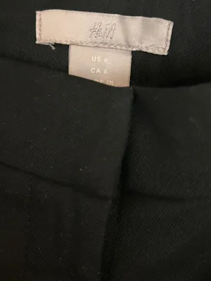 H&M Black Dress Pants Women thumbnail 2