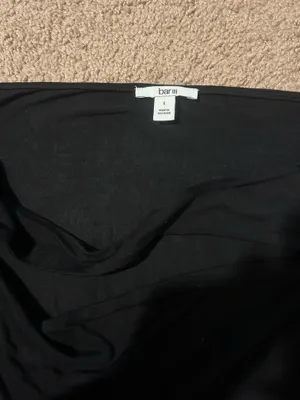 Bar III Black Off-Shoulder Long Sleeve Top thumbnail 3