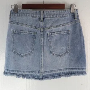PacSun 27 Cotton Button Fly Denim Jeans Mini Skirt thumbnail 2