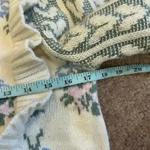 LoveShackFancy Warwick Pullover Sweater in Dew Drop Cream thumbnail 10