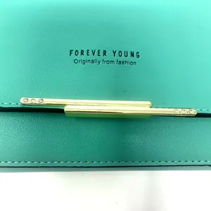 Forever‎ Young Bag Turquoise Magnetic Snap Wallet Phone Strap Small Zip Closure thumbnail 6
