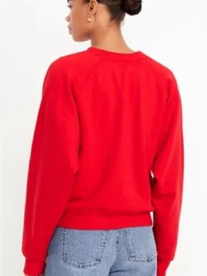 Old Navy Diet Coke Red Crewneck‎ Sweatshirt Medium thumbnail 4