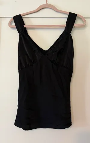 Wild Fable black satin tank top thumbnail 1