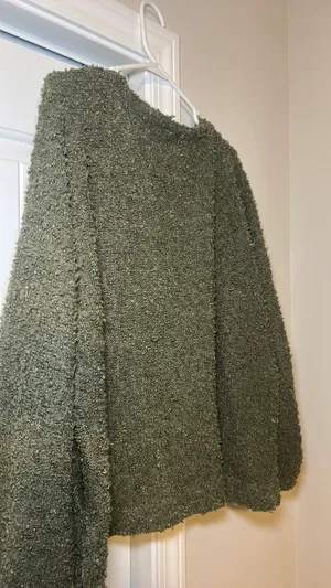 Green Soft and Fuzzy Cardigan Wild Fable thumbnail 3