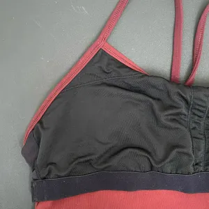 LULULEMON Power Y Tank Luon Bordeaux Drama Maroon Tank Size 10 thumbnail 7