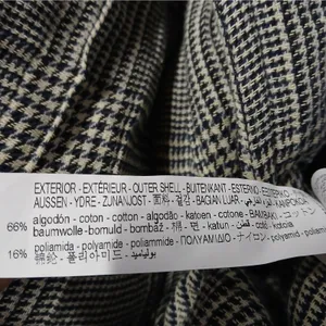 ZARA Womens Cropped Jacket XS Black White Houndstooth Plaid Preppy Chic Academia thumbnail 10