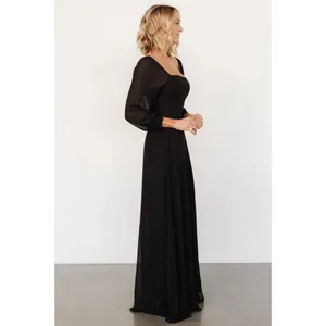 Baltic Born Giselle Smocked Maxi Dress in Black Size XS NWOT thumbnail 4