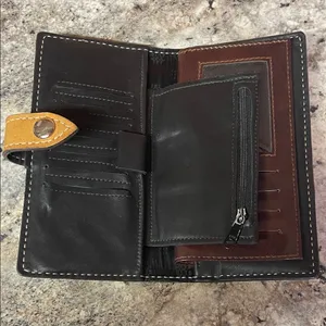 Western Tan and Black Woven Wallet thumbnail 4