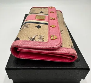 MCM MCM Multicolor Visetos Coated Canvas and Leather Long Trifold Wallet thumbnail 8