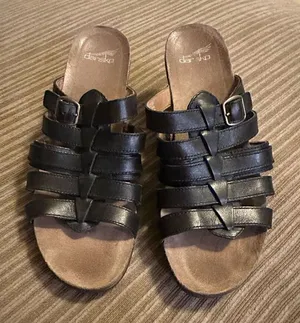 Dansko black leather mule heel (41) thumbnail 1