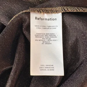 Reformation Sparkly Knit Alden Dress. Bodycon Metallic Sleeveless Party Mini XL thumbnail 10