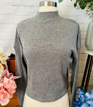SO NWT Waffle Knit Top thumbnail 1