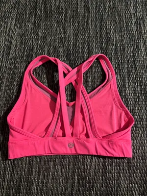 Lululemon Sports Bra Athletic Yoga Pink Size 4 thumbnail 2