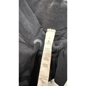 Lululemon Athletica Still Pant Black Wide Leg Cotton Yoga Lounge Size 4 thumbnail 4