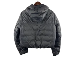Women’s Canada Goose Medium Black Puffer Raincoat thumbnail 3