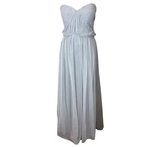 Birdy Grey Christina Convertible Bridesmaid Dress Silver Tulle Maxi Size‎ Large thumbnail 3