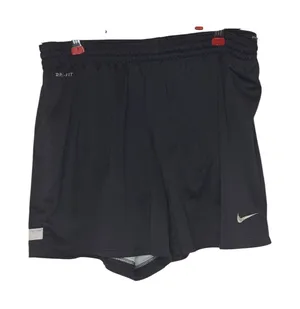 Nike Women's Shorts Dri-Fit Lined Striped Athletic Swoosh Drawstring Waist Small thumbnail 1