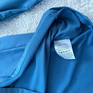 Nike Womens Sz M Dri-Fit Long Sleeve Blue Running Athleisure Luxe Preppy Sports thumbnail 7