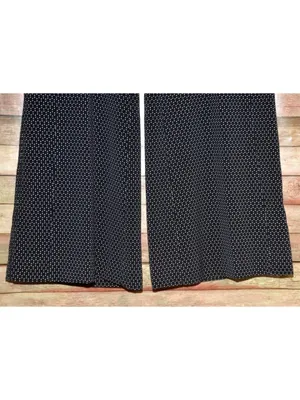 Elevenses Anthropologie Kingsland Pants Black White Dot Wide Leg Sailor Size 8 thumbnail 6
