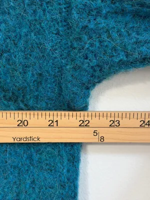 Anthropologie Gaby Textured Alpaca Wool Cardigan Size Small Blue Sweater Fall thumbnail 8