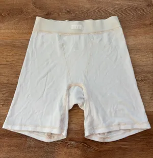 White skims ribbed boxer shorts  thumbnail 1