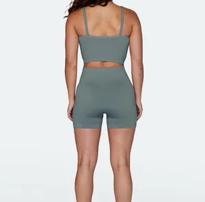 SET active Sculptflex High-Waist Seamless Biker Green Shorts Sz XS thumbnail 2